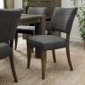 Oakfield Fumed Oak Upholstered Chair with Diamond Stitched Back & Seat Oakfield Fumed Oak Upholstered Chair with Diamond Stitched Back & Seat