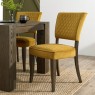 Oakfield Fumed Oak Upholstered Chair with Diamond Stitched Back & Seat Oakfield Fumed Oak Upholstered Chair with Diamond Stitched Back & Seat