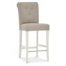 Seaview Upholstered Bar Stool - Grey Bonded Leather