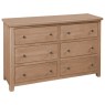 Wellow Oak 6 Drawer Wide Chest