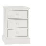 Gatcombe White 3 Drawer Nighstand Gatcombe White 3 Drawer Nighstand