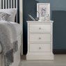 Gatcombe White 3 Drawer Nighstand Gatcombe White 3 Drawer Nighstand