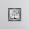 Silver Coin Tree - Metallic Frame - 55x55cm