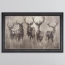 Stags Night - Grey Vegas Frame - 114x74cm