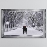 Winter Couple - Chrome Frame - 114x74cm