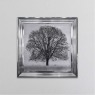 Winter Tree - Chrome Frame - 75x75cm